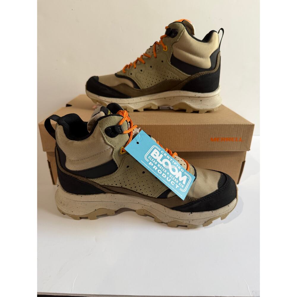 Merrell Speed Solo Mid Hiking Outdoor Boots Men BROWN/CLAY Size 8.5 NEW